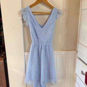 NWT SHEIN Light Blue Textured Dress